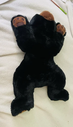 Ty Beanie Buddies Large Paws Black Bear Plush 1996 Vintage Ages 3-5