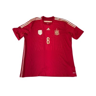 Adidas Spain Soccer Jersey Mens 3XL Red Xavi 8 2010 World Cup
