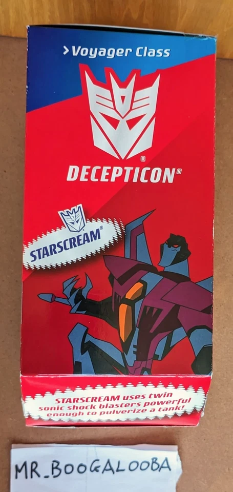 Transformers Animated Starscream Voyager Class vertical box 2008 MISB RARE - Immagine 4 di 4