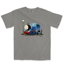 Banksy Tank Graffiti Garment-Dyed T-shirt