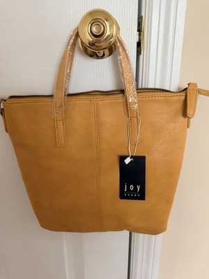 Joy Susan Kim Top Zip Medium Tote in Dijon Floral Lining Gold Hardware 