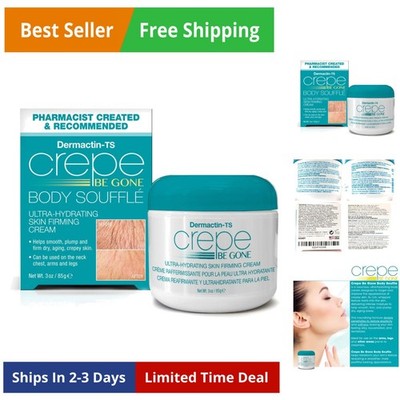 Crepe Be Gone Body Souffle - Classic 3 ounce - Ultra Hydrating Crepe Skin Fir...