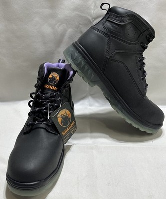 Brahma Women's Combustion   Steel Toe Work Boots Size 9 1/2 Black