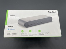 Belkin Connect Pro Thunderbolt 4 3 USB-C Hub Docking Station New