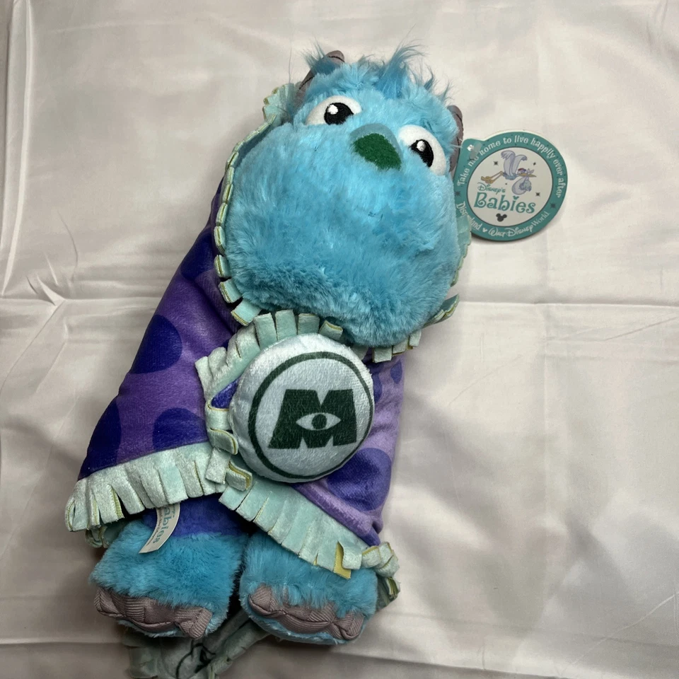 Disney Babies Monsters, Inc. Sully 12" Stuffed Toy Plush with Blanket with Tag - Image 2 of 4
