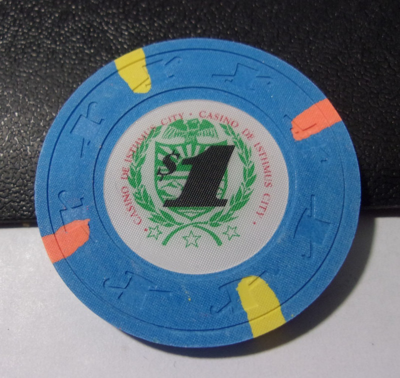 CASINO DE ISTHMUS CITY CASINO $1 MOVIE PROP CASINO gaming poker chip