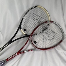 Pair 2 Dunlop Squash Racquets LOT - Lee Beachill M-FIL Signature Hotmelt Pro