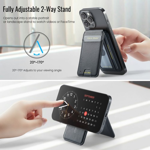 Universal Geldbörse Stick-On Handy RFID Block Kartenhalter Ständer Etui - Bild 19 von 120