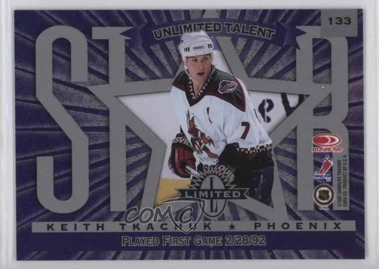 1997-98 Donruss Limited Daymond Langkow Keith Tkachuk #133 - Image 2 of 2