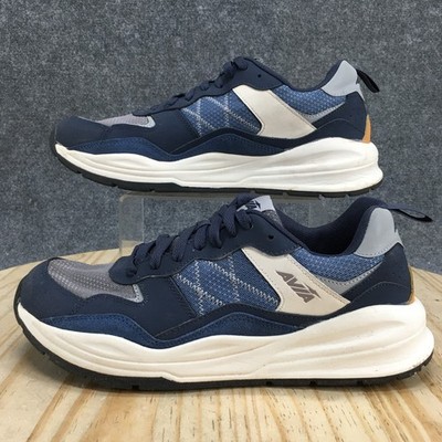 Avia Shoes Mens 11.5 Blue Retro Walking Sneakers Leather  display picture 3