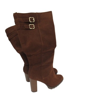 Just Fab Knee High Boots Size UK Brown Synthetic Women's Maddison  Preloved UK