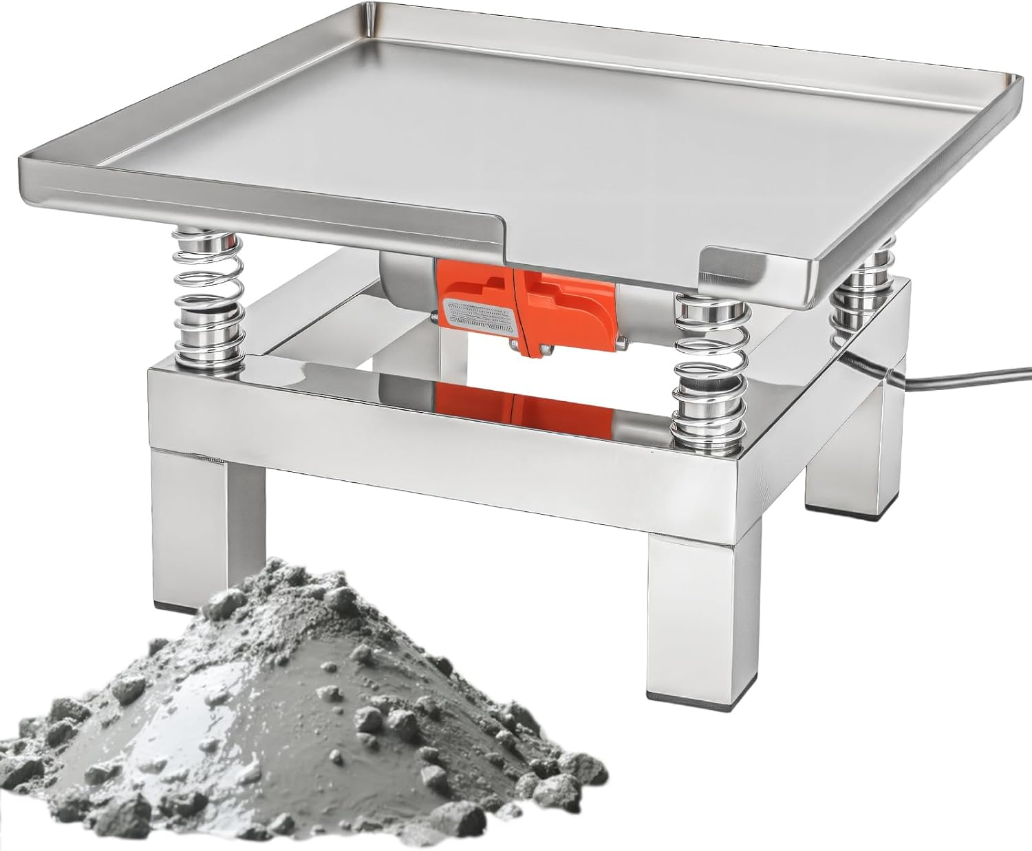 Concrete Vibration Table, 13.8 * 13.8 Inch Mini Vibrator 50W Stainless ...