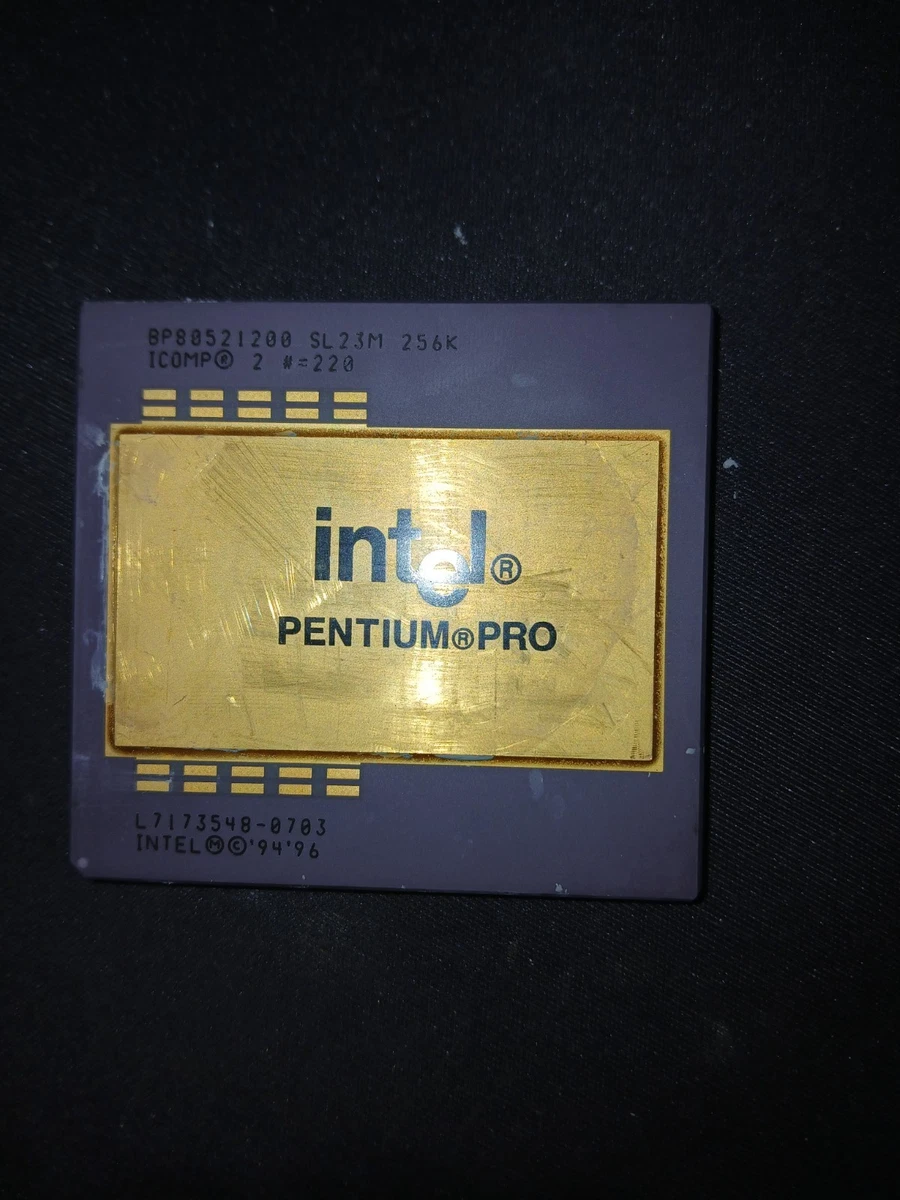 Intel Pentium Pro Computer Processors (CPUs) 200 MHz Bus Speed for