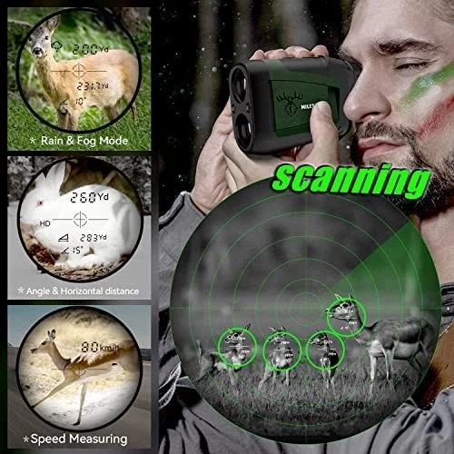 MiLESEEY Laser Entfernungsmesser Jagd 800M, Winkelkompensation und Horizontal... - Bild 3 von 4