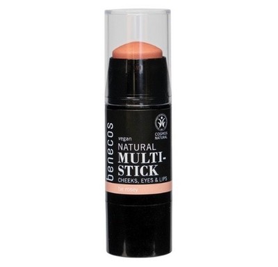 Benecos Natural Creamy Multi Stick Cheeks Eyes Lips - Be Rosey .169oz