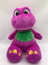 Fisher-Price Barney  s World Jumbo Barney 26inch Plush Large Scale  Soft Texture