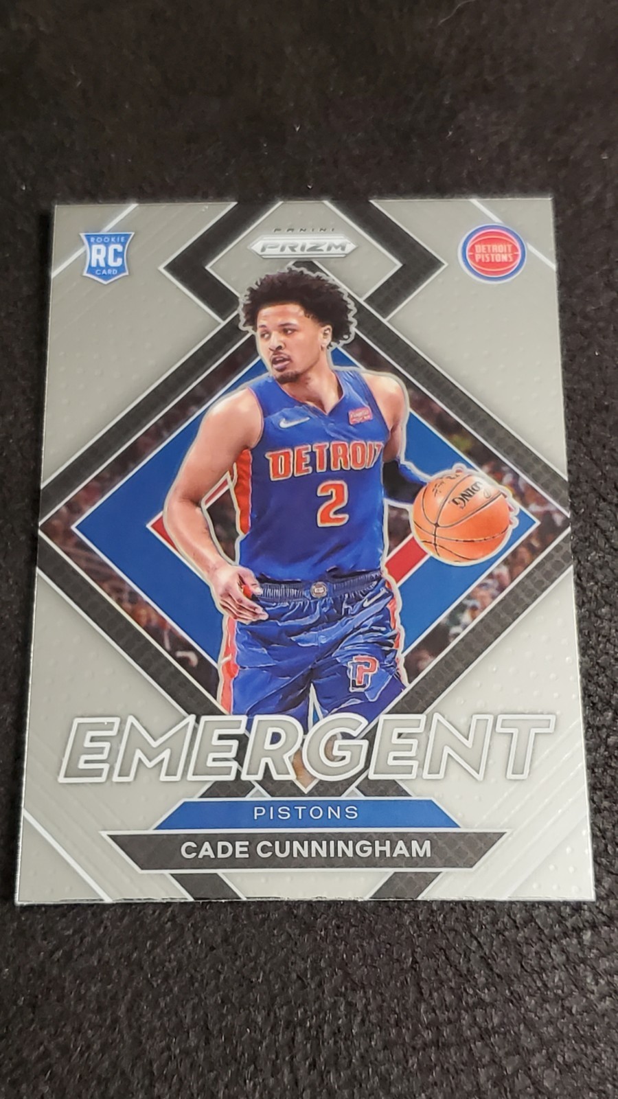 2021-22 Panini Prizm Instant Emergent #22 Rookie Cade Cunningham Detroit Pistons