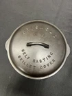 FULLY MARKED GRISWOLD #8 Cast Iron Skillet  Lid Large Logo Seasoned 468