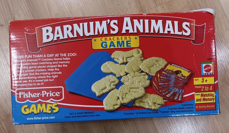 Fisher Price Barnum's Animals Crackers Game Matching & Memory COMPLETE - Image 3 of 4