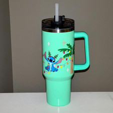 NEW Disney Stitch Christmas Stainless Steel Tumbler with Straw 40oz