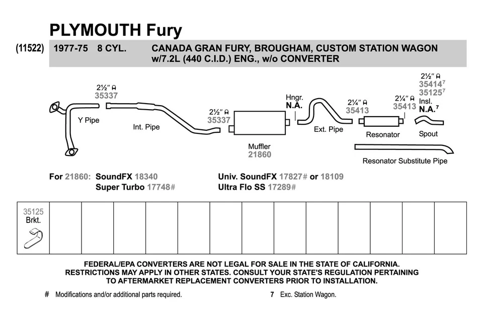 For Dodge Ramcharger 80-89 Exhaust Muffler SoundFX Steel Oval Direct-Fit Foto 4 de 4