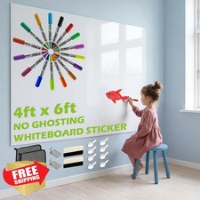 AFMAT 4x6ft Whiteboard Sticker Peel Stick Dry Erase