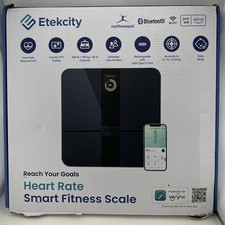 Etekcity Heart Rate Smart Fitness Scale ESF-A591S-KUS, Black - Free Shipping 