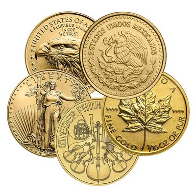 1/10 oz Gold Coin Fine Random Design