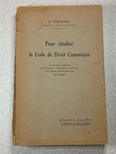 Pour étudier le Code de Droit Canonique | F. Cimetier | Bon état