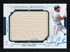 2024 National Treasures Jumbo Lumbe Emerald 1/5 Joe Carter #LJS-JCT Auto