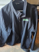 O'Reilly Auto Parts Jacket Mens 2XL Black Softshell Fleece Lined Work