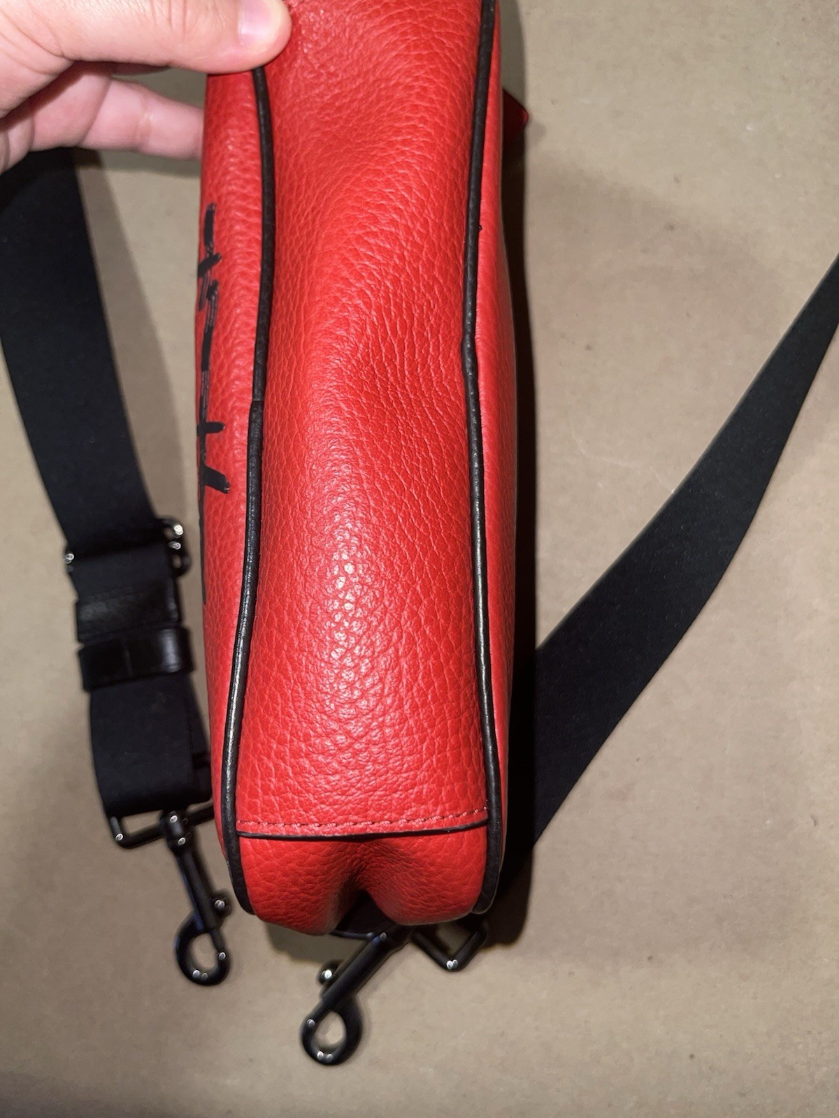 COACH X GUANG YU RED/BLACK LEATHER GRAHAM CROSSBODY image 10