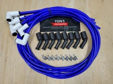 Ton's Blue Spark Plug Wires CERAMIC BOOT UNIVERSAL 90° boot LS 4.8L 5.3L 6.0L