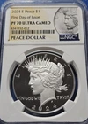 2024 S Proof Peace Silver Dollar NGC PF70 Ultra Cameo First Day FDOI