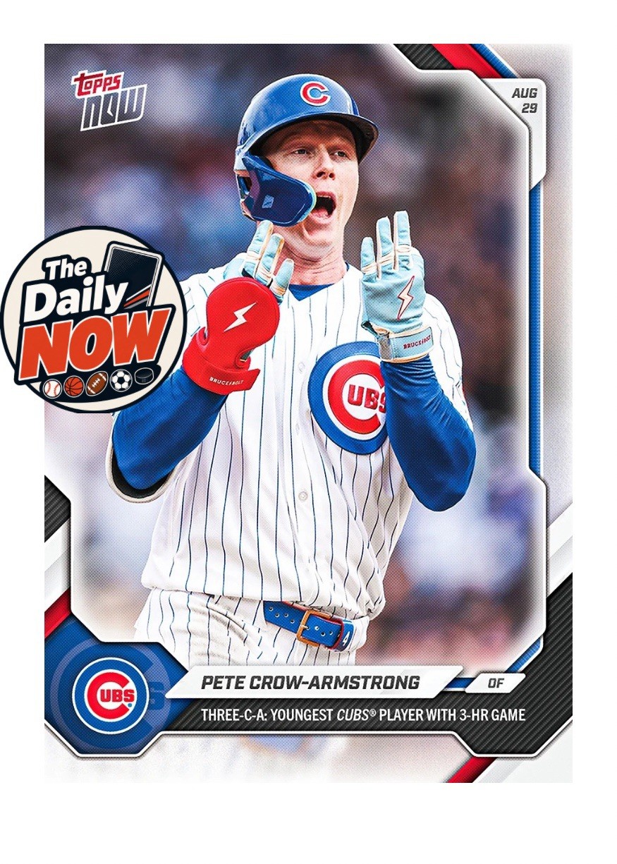 Pete Crow-Armstrong 2026 MLB TOPPS NOW 612 - Youngest Cub With 3 Homer - Presale