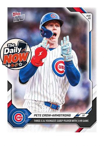 2026 Topps Now 612 Pete Crow-Armstrong