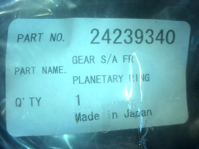Anillo planetario automático transmisión Gear Equinox Torrent 2007-2009 GM 24239340 B8 Foto 3 de 4