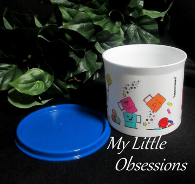 Tupperware Small Canister Gift 2箱セット　新品 TUPPERWARE New MINI CANISTER 2 Cup Shape O Design Blue Seal | eBay