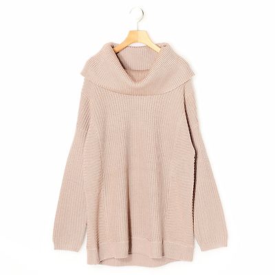 BCBG Max Azria Womens Sandrah Cowl Neck Fashion Pullover Sweater Knit Top