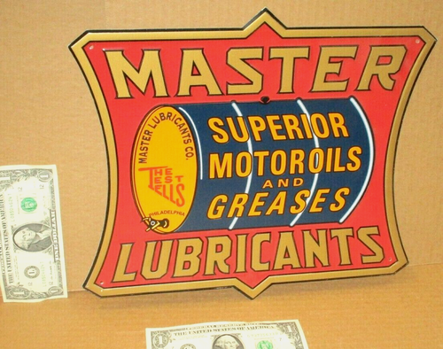 MASTER LUBRICANTS Motor Oil & Grease - PHILADELPHIA - Embossed DieCut ...