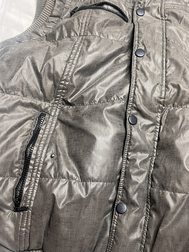 Paper Denim & Cloth Men’s XXL Puffer Best Hidden Hood Pocket - Picture 3 of 11