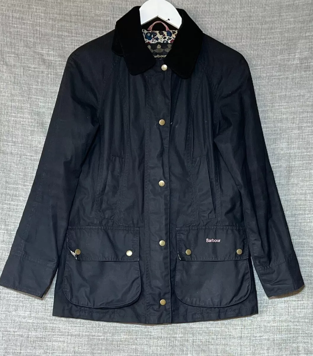 Barbour waxed shop jacket womens