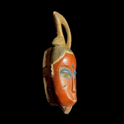 African Tribal Wood masks Hand Carved Wall Hanging tribal Guro mask-9251
