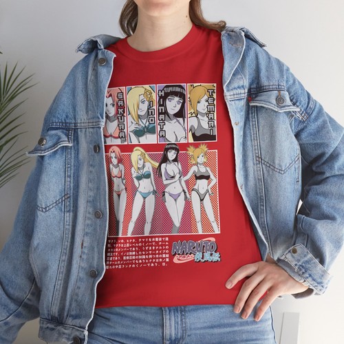 Maglietta Sakura Ino Hinata Temari Naruto Waifu sexy hentai anime maglietta unisex - Foto 96 di 98