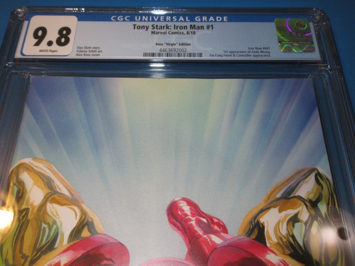 Tony Stark Iron Man #1 Super Rare Ross 1:200 Virgin Variant CGC
