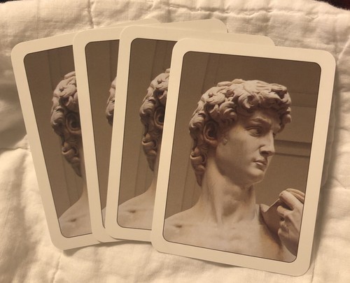 Modiano Michaelangelo David Playing Cards ~2002~Made In Italy~ Art - Picture 3 of 4