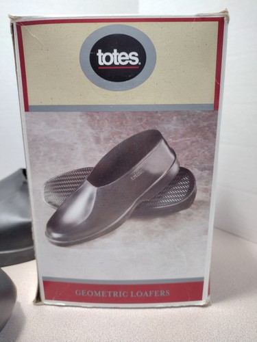 Totes Geometric Loafers Shoe Rubbers Overshoes Size XL (Men’s 13-14) Black - Picture 2 of 13