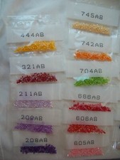 DIAMOND PAINTING REPLACEMENT CRYSTALS SPARKLING AB DRILLS 25 COLORS TOTAL