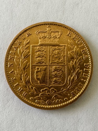 1861 Great Britain Shield Gold Sovereign