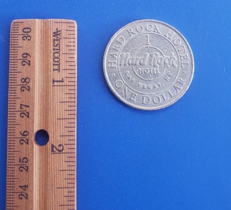 Vintage Silver Tone Hard Rock Hotel $1 Gaming Token. Las Vegas | eBay